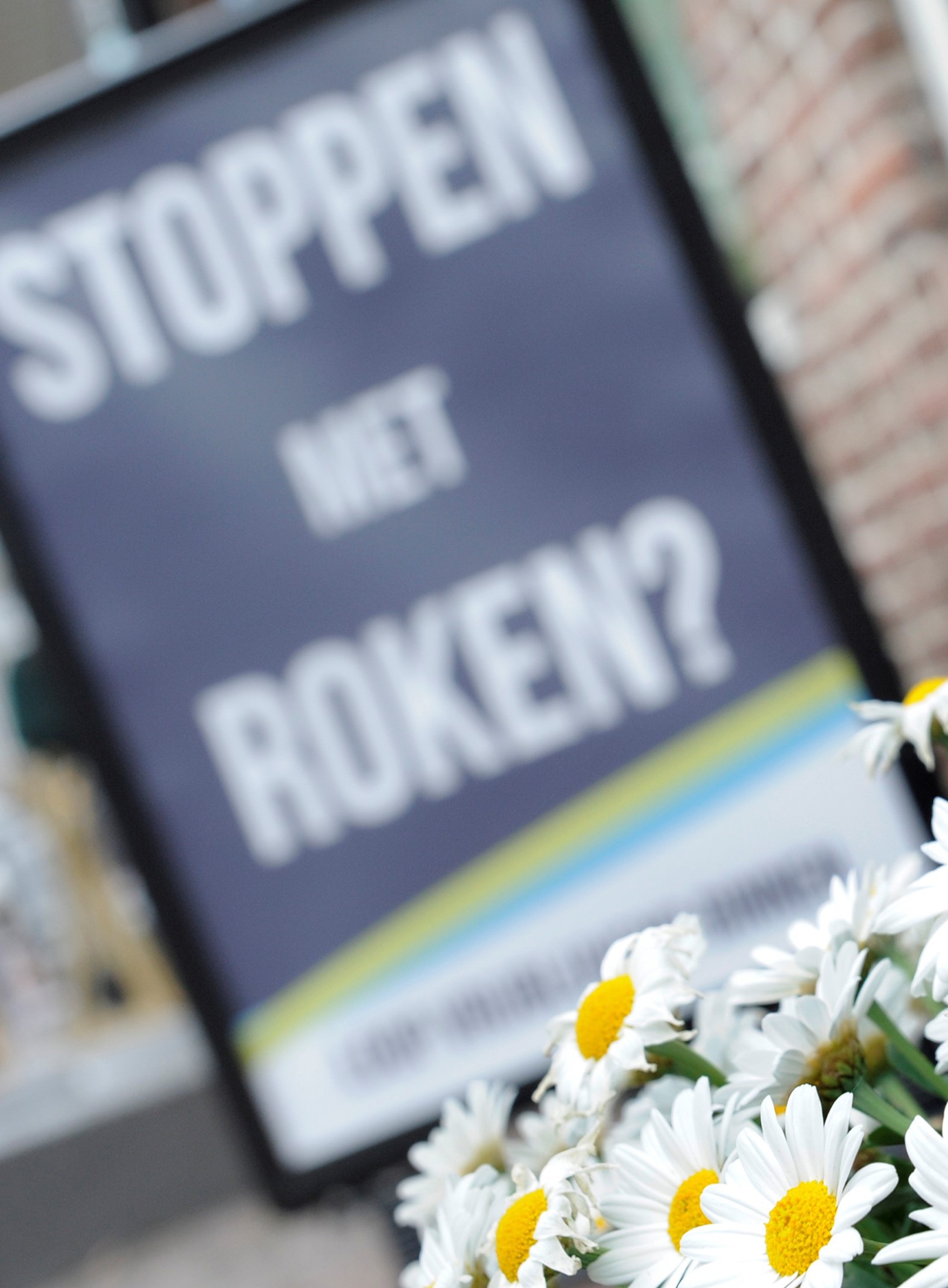 Prostop stoppen met roken bord bij een Prostop vestiging